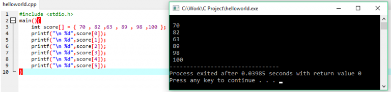 C Programming : เขียนโปรแกรมภาษา C แบบพื้นฐาน ตอนที่ 3 – Array ...