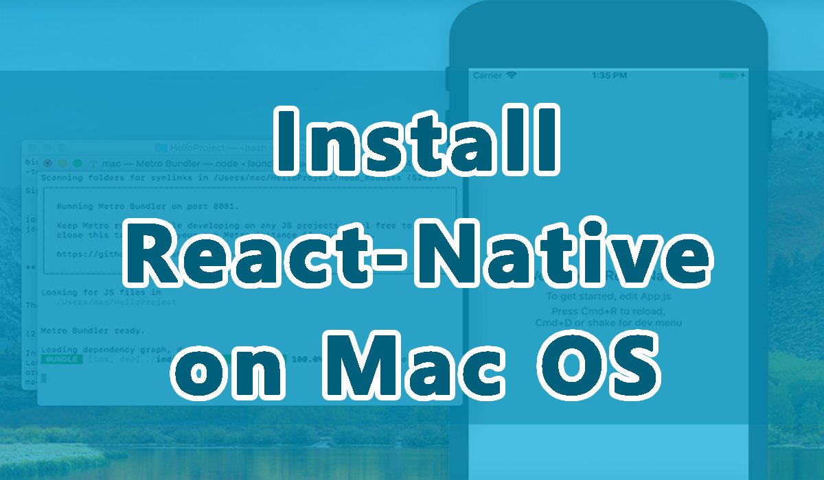 create react native app run android emulator mac