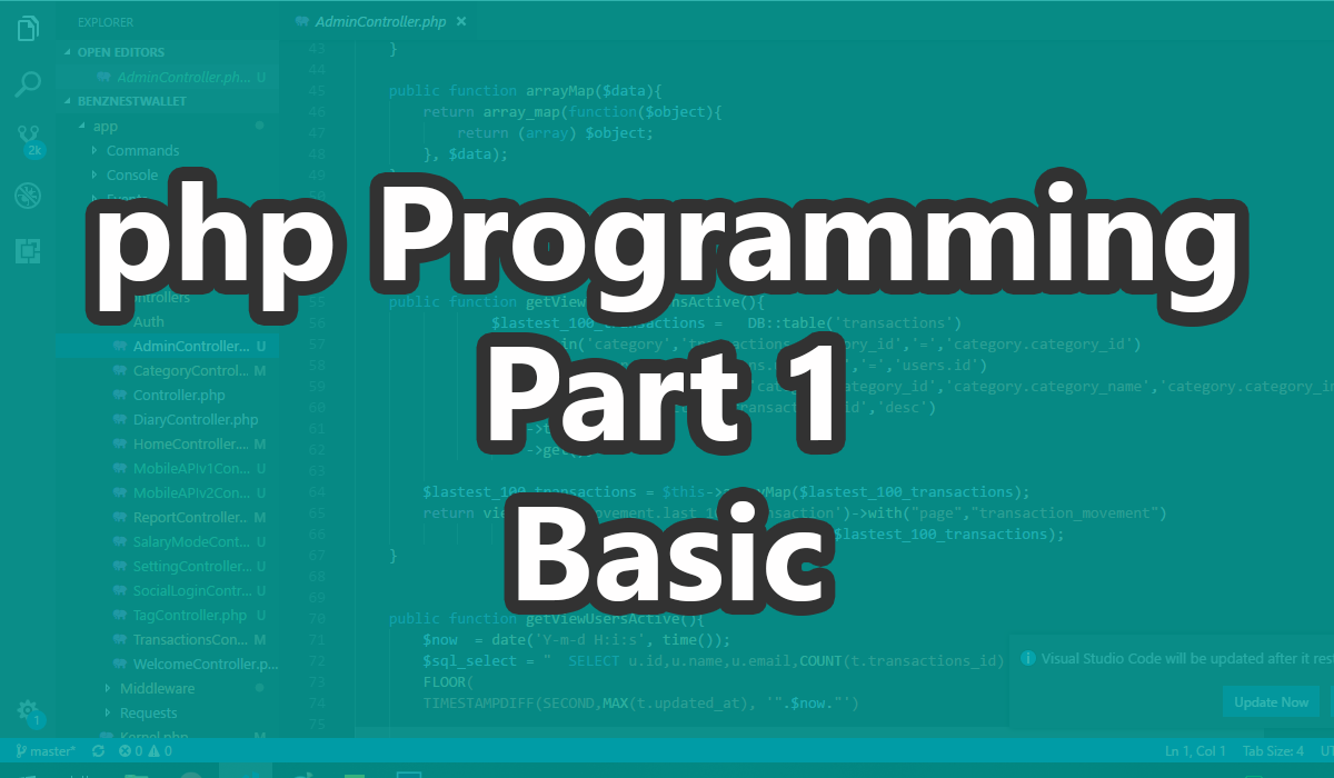 เขียนเว็บด้วยภาษา Php แบบพื้นฐาน ตอนที่ 1 – Basic - Benzneststudios