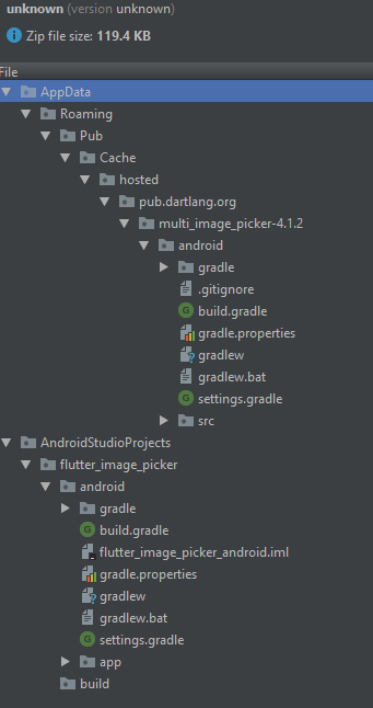 how to export android studio project to zip